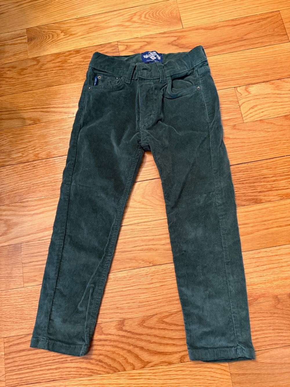 Thomas Brown Kids Corduroy Pants in Dark Green size 4